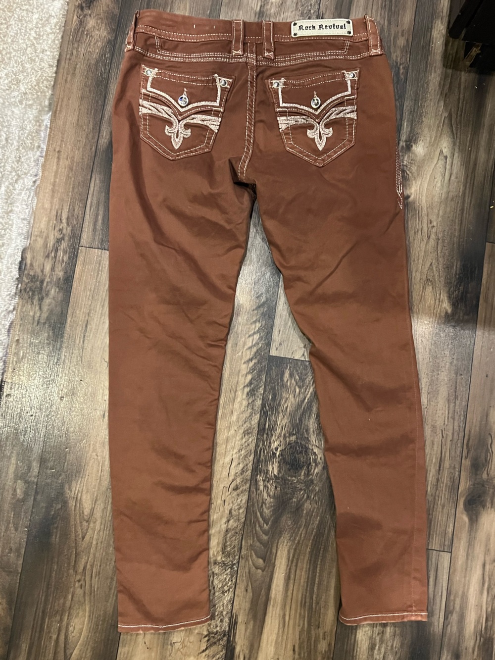 Rock Revival Roselle Rich Rust Brown size 30